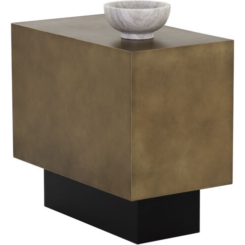 Blakely 24 X 21.25 inch Antique Brass Side Table